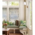 thumbnail image 2 of Home Cal Window Privacy Film No Glue Self Static Cling Window Covering Removable Frosted Glass Film for Bathroom Office Meeting Room Living Room, 3D Tulip, 35.4"x78.8", 2 of 6