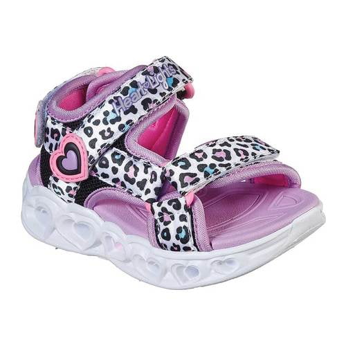 skechers heart lights sandals