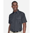 thumbnail image 2 of Harriton M580 Men's Key West Short Sleeve Performance Staff Shirt-Dark Charcoal-5XL, 2 of 4