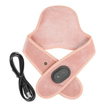 Cordless Heating Pad for Neck,Heated Neck Wrap,Neck Massager with Heat, 3 Levels Heat & Vibration Massage, Rechargeable Neck Heating Pad for Neck Pain Electric for Pain Relief(Pink)
