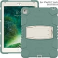 thumbnail image 5 of iPad 5th/6th Generation (9.7 inch, 2017/2018) Case,Dteck Shockproof Rubber 3-layer Protection Armor Hybrid Kickstand Protector Cover for iPad Air 2/iPad Pro 9.7" ,Emeraldgreen, 5 of 7