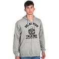 thumbnail image 3 of Delay Talking Until After Game Sports Men's Big & Tall Graphic Zip Up Hoodie Brisco Brands 2X, 3 of 5