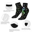 thumbnail image 5 of Naloa Music Notes Ankle Socks for Women Non Slip Socks No Show Socks Classic Low Cut Casual Socks Casual Socks, 5 of 7