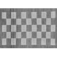 thumbnail image 1 of Ahgly Company Indoor Rectangle Checkered Gray Modern Area Rugs, 8' x 10', 1 of 4