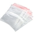 thumbnail image 2 of Bolsas de Sellado ANGGREK de Plástico Grado Alimenticio PE Transparente 3 Tamaños 100 Piezas Cierre de Cremallera Reutilizable, 2 of 3