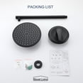 thumbnail image 7 of Boyel Living 9 in. Wall Mount Rain Shower Head System Shower Faucet Fixed Shower Head with Single Lever Handle and Valve in Matte Black, 7 of 7