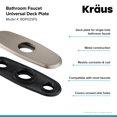 thumbnail image 2 of Kraus BDP02SFS Deck Plate for Bathroom Faucet Spot Free - Stainless Steel, 2 of 4