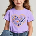thumbnail image 2 of Ahuyic Summer Toddler Solid Color T-Shirt,Kids Casual Top,Printed Pattern T-shirt With Short Sleeves For Children In The Back Of School Season Round Neck Half Sleeve Casual Versatile Top, 2 of 5