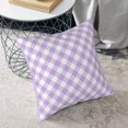 thumbnail image 6 of ZNDUO Square Home Decorative Throw Pillows, Corduroy Purple Vintage Plaid Texture Pattern Couch Pillows, Throw Pillows for Bed, 18"x18", 6 of 8
