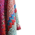thumbnail image 7 of Odeerbi Scarfs for Women Winter Neck Warmer Trendy Autumn Striped Color Shawl Cloak Shawl Tops Hot Pink, 7 of 7