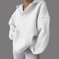 thumbnail image 6 of XINXIAOO Womens Hoodie Long Sleeve Pullover Hoodies Oversized Hoodies for Women White Hoodies for Women Fall Clothes Women Women's Fashion Hoodies & Sweatshirts, 6 of 8