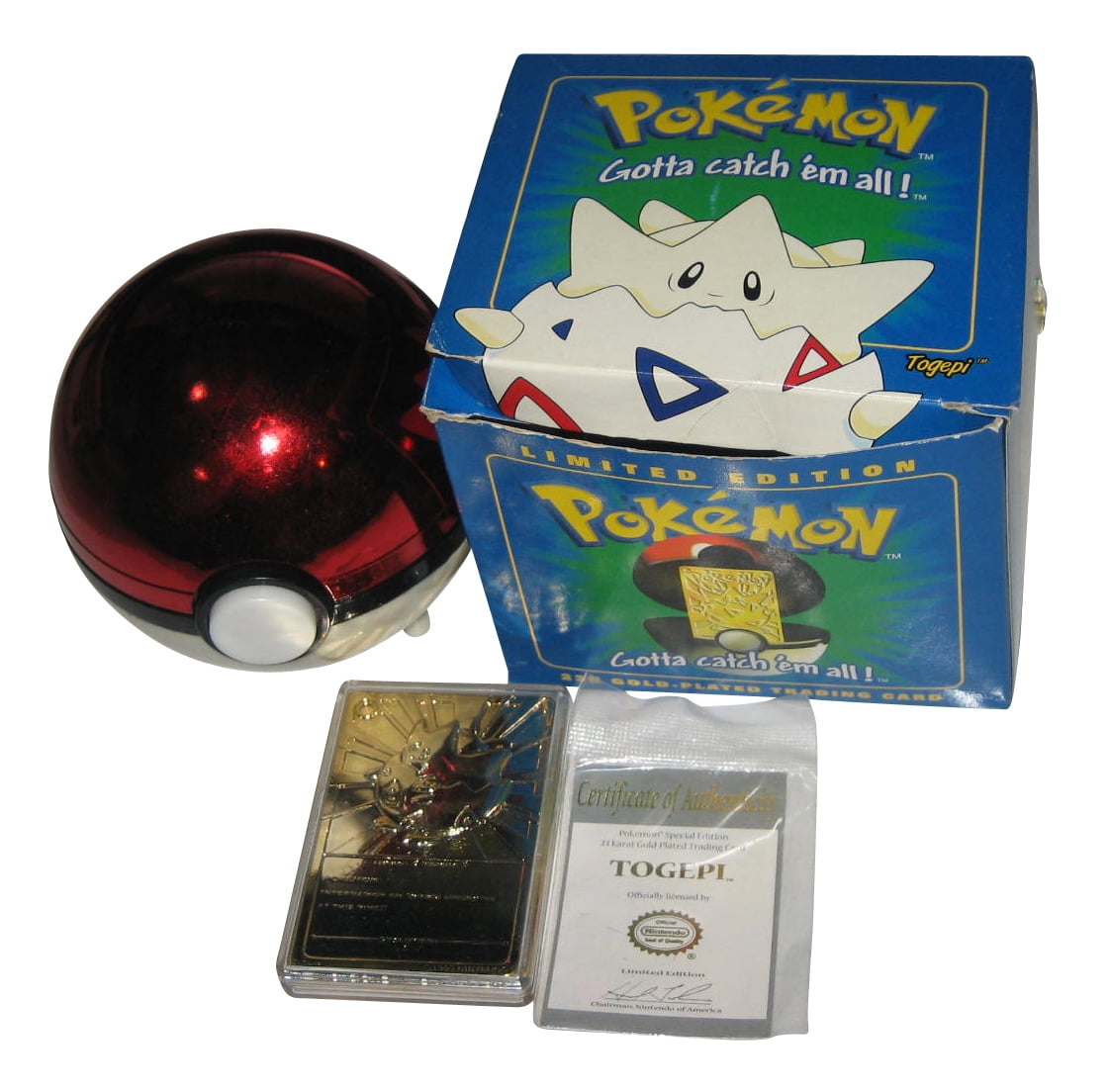 pokemon 23k gold plated trading card togepi pokemon 23k gold plated trading card togepi