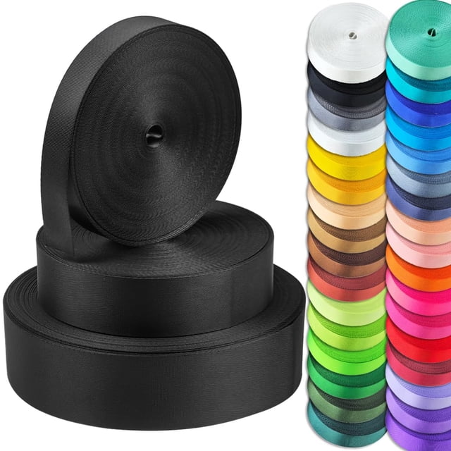 Perkhomy Correas Delgadas De 1 Mm De 1"" Y 1.5" Y 2" De Ancho Correa Liviana Fuerte Y Duradera para Bolsas Silla De Césped Equipo Manualidades Reparación Interior O Exterior Máximo 550/600/650 Lbs (Na