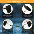thumbnail image 6 of GPED 12-Rib Heavy-Duty Automatic Outdoor Umbrella, Reinforced Black Glue Construction, Wind & UV Resistant, Triple-Fold Compact Travel Design for Men & Women, 6 of 7