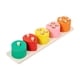 thumbnail image 3 of Clasificador de formas de madera Juguete de emparejamiento de formas de madera Juguete sensorial educativo Montessori fruta B, 3 of 9