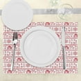 thumbnail image 3 of Ambesonne Traditional Place Mats Set of 4, Prehistoric Drawing, Standard Size, White Red, 3 of 6
