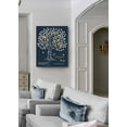 thumbnail image 5 of MuralMax Personalized Family Tree Canvas Wall Art - Wedding Bridal Shower Decor Gifts For Friends - Milestone Quote With Custom Name & Date - Unique Bride & Groom Presents - Navy - Size 16x20, 5 of 6