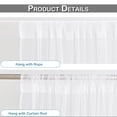 thumbnail image 5 of Rosnek Large Size Outdoor Mosquito Netting Curtain, DIY Cut to Size High Density Airy Mesh Net Outdoor Sheer Curtains for Patio Gazebo Porch Pergola, Rod Pocket 1 Panel (10.5 x 10 ft, White), 5 of 8
