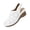 White, variant on IEMIEMIEM Women's Closed Toe Sandals with Arch Support Breathable Cut-Out Vamp Orthopedic Shoes Comfortable Slip On Open Back Sandals Summer Casual 2026 Walking Platform Shoes Sky Blue 7.5 Wide