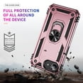 thumbnail image 5 of Decase Compatible with iPhone 16E 2025 Case+1-Pack Tempered Screen Protector, Military Grade Drop Protection Cover with 360° Rotating Kickstand, Heavy Duty Shockproof Rugged Phone Case,Rosegold, 5 of 7