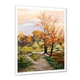 thumbnail image 2 of Designart 'The Orange Woods Along River' Country Framed Art Print, 2 of 4