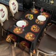 thumbnail image 2 of Halloween Jack Lanterns Pattern Rectangle Tablecloth 60"x120",Waterproof Polyester Rectangle Table Cloth, Wipeable Spillproof Polyester Tablecloth for Dining, Camping, Indoor and Outdoor, 2 of 6
