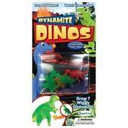 Pack of 7 Multi Colored Growing Dynamite Dinos Multi-Colored