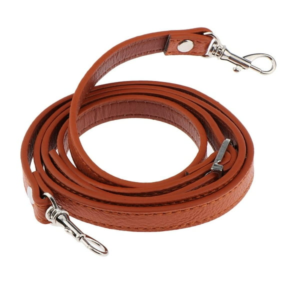 Adjustable Leather Shoulder Bag Strap Belt Replacement Lobster Clasps Ocher Ocher