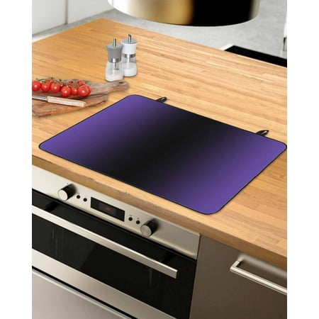 

Purple Black Ombre Stove Top Covers for Electric Stove Heat Insulation Fireproof Glass Cooktop Cover Counter Top Glass Stove Cover 31 x24 Purple Gradient Abstract Modern Minimalism Art