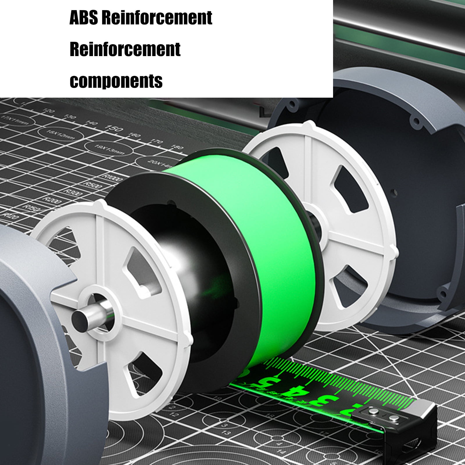 Metric Tape Measure with Durability Housing and Locking Feature Carpentry Measuring Tape for Stable Measurements