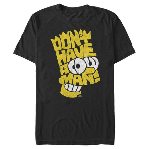 Men's The Simpsons Don’t Have a Cow  Graphic Tee Black Small