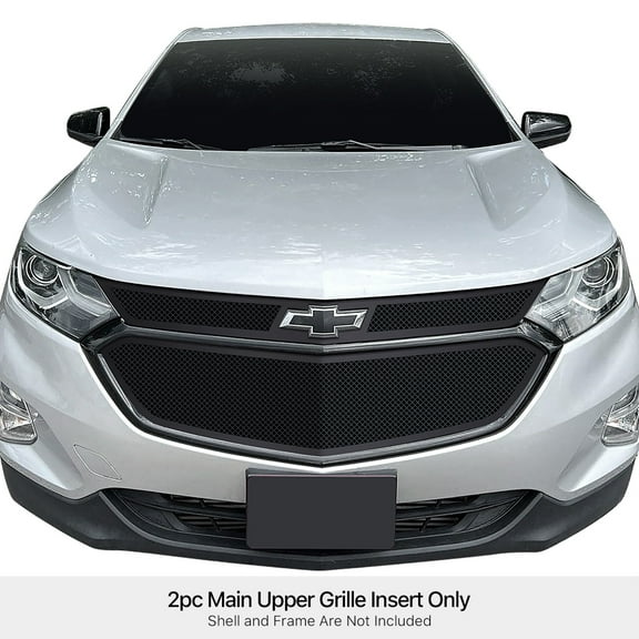 Stainless Steel Main Upper Black Wire Mesh Grille 2018-2021 Chevy Equinox Only Fits Honeycomb Style OE Grille