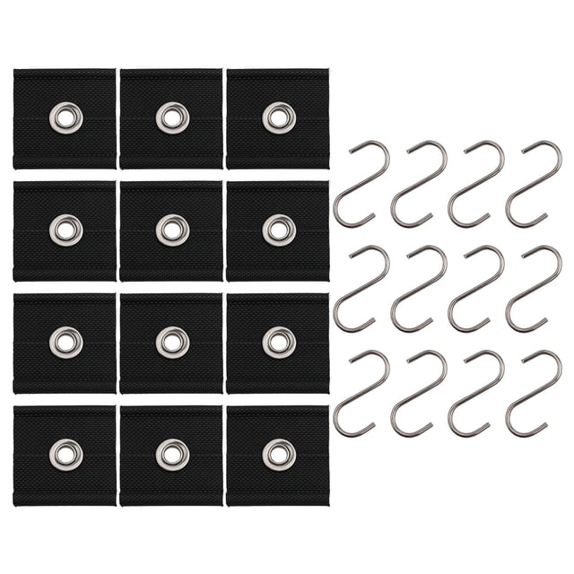 Yimiti 12Pcs Rv Awning Hooks For Piping Rail 5/6 Mm,7/8 Mm,Rv Awning Light Clips Awning
