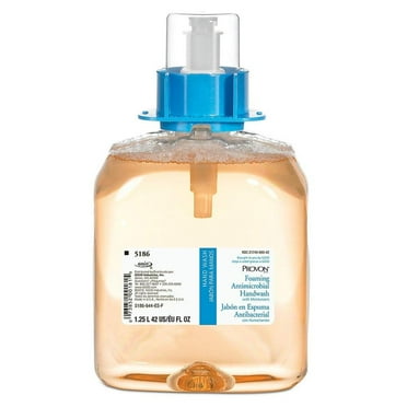 PROVON Foaming Antimicrobial Handwash with Moisturizers, Light Fruit Fragrance, 1250 mL Hand Soap Refill for PROVON FMX-12 Push-Style Dispenser (Pack of 3) - 5186-03