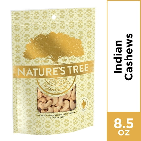 Nature's Tree Indian Cashews, 8.5 oz Bag (Best Sale Prices Groceries)