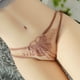 thumbnail image 3 of Gibobby Tangas de mujer ilusion Calzoncillos de cintura sexys de de malla para mujer Bragas de ropa interior de de algodón de color sólido(Azul oscuro,M), 3 of 4