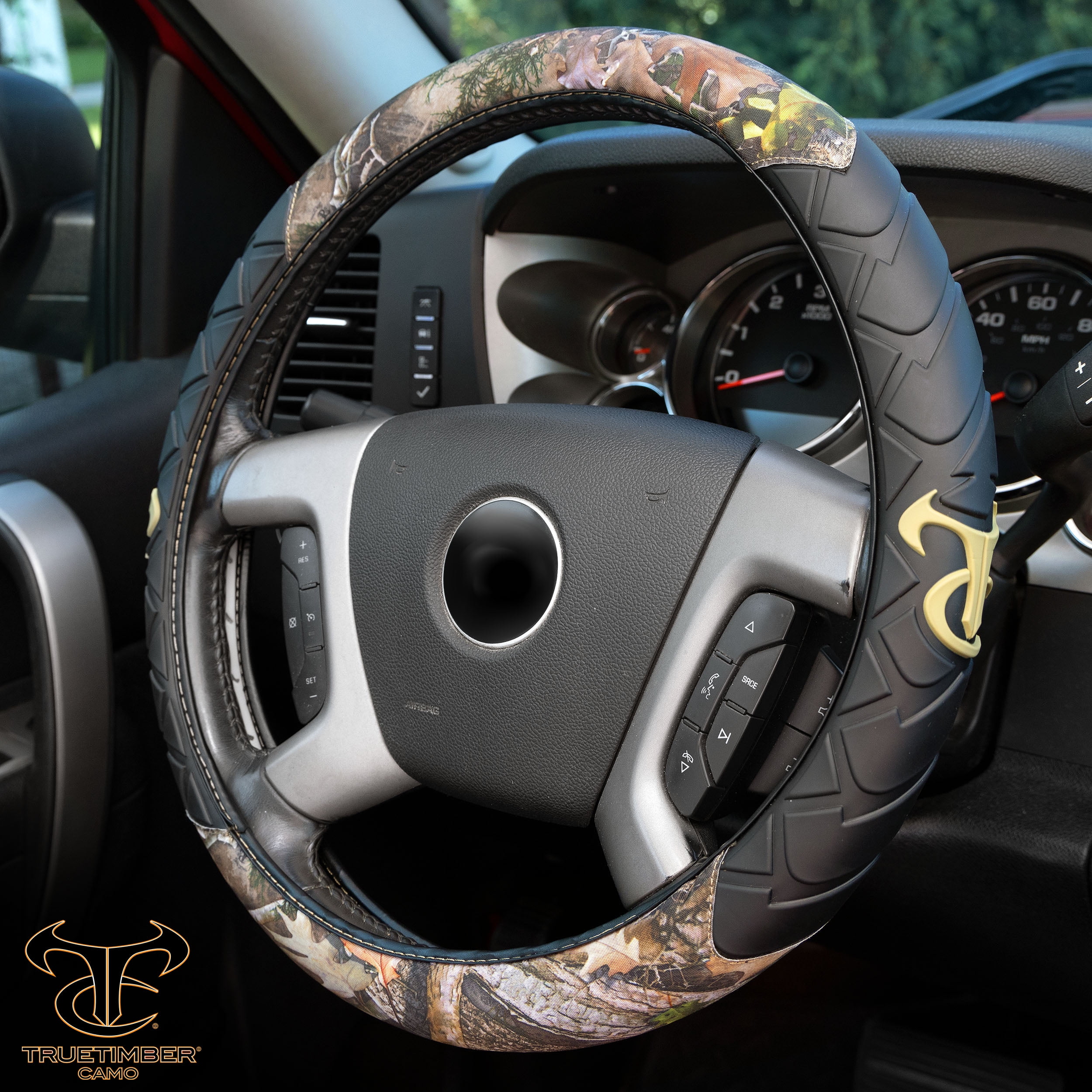 True Timber Kanati Truck Universal Steering Wheel Cover, Camo