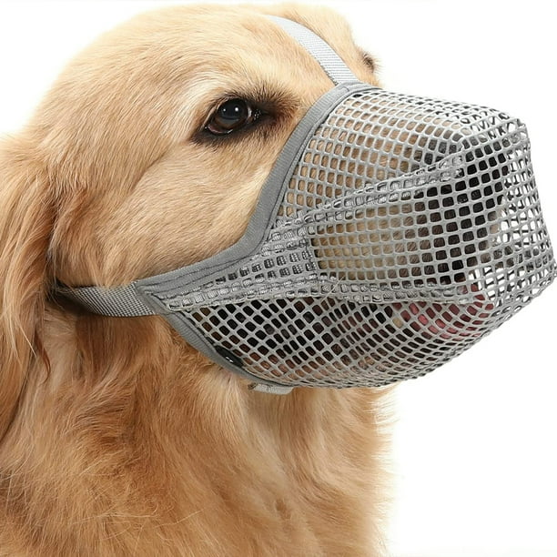 Dog Muzzle, Soft Mesh Muzzle for Small Medium Large Dogs , Breathable