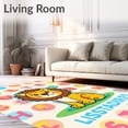 thumbnail image 2 of ODIKA 2'x3' Machine Washable Non-Slip Area Rug, Savanna Explorer ABC Discovery Pathway with Interactive Letter Games High Traffic Rug, Yellow, 693147, 2 of 7