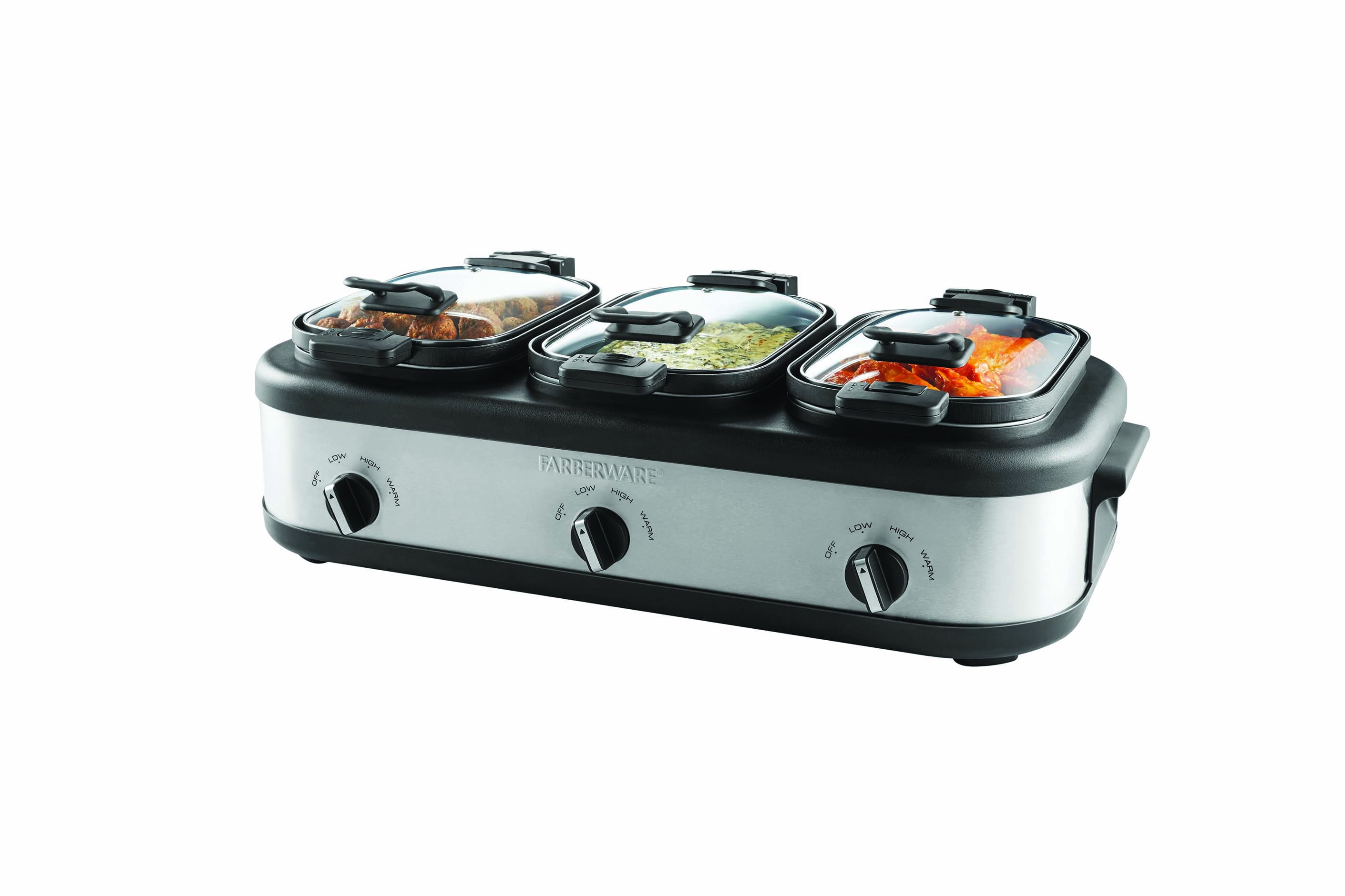 Farberware Buffet Triple Slow Cooker