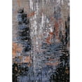 thumbnail image 1 of Ahgly Company Indoor Rectangle Mid-Century Modern Black Oriental Area Rugs, 7' x 10', 1 of 6