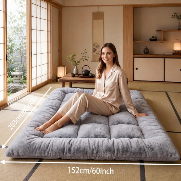 Super soft and fluffy floor mattress,Foldable sofa mattress, Suitable for camping guest rooms, dormitory bedrooms, bedrooms, and caravans, mattresses