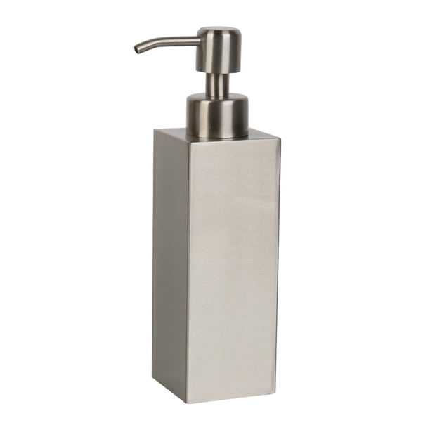 Dispensador de jabón de acero inoxidable con bomba, accesorios de cocina y baño.