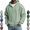 Green, variant on Henley Hoodie for Men Waffle Knit Drawstring Pullover Long Sleeve Casual Loose Fit Sweatshirt Hooded Tops 2026, Navy (XL)