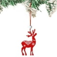 thumbnail image 5 of HongHeng Christmas Clearance Under $5.00 Christmas Red Decorative Pendant Made of Wood Suitable for Christmas Tree Doors and Fireplaces, 5 of 6