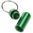 thumbnail image 3 of 2 Pcs Mini Pill Fob Aluminum Alloy Keychain Pill Holder Emergency Aspirin Holder Waterproof, 3 of 8