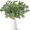 6Pcs Green, variant on 6 Pcs 20” Artificial Eucalyptus Leaves Stems, Mixed Coffee Yellow Silk Eucalyptus Leaves Branches Greenery Stems for Wedding Bouquet Party Home DIY Table Centerpieces Decor