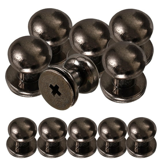 TEHAUX  50 Pcs Drawer Pull Knob Mini Small Cabinet Knobs Gold Black