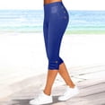 thumbnail image 3 of FNFYFH Clearance Womens Outdoor Yoga Capris Hiking Pants,Blue, 3 of 7