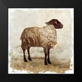 thumbnail image 2 of PI Studio 12x12 Black Modern Framed Museum Art Print Titled - Sheep white border, 2 of 5